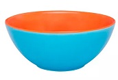 bowl azul e laranja